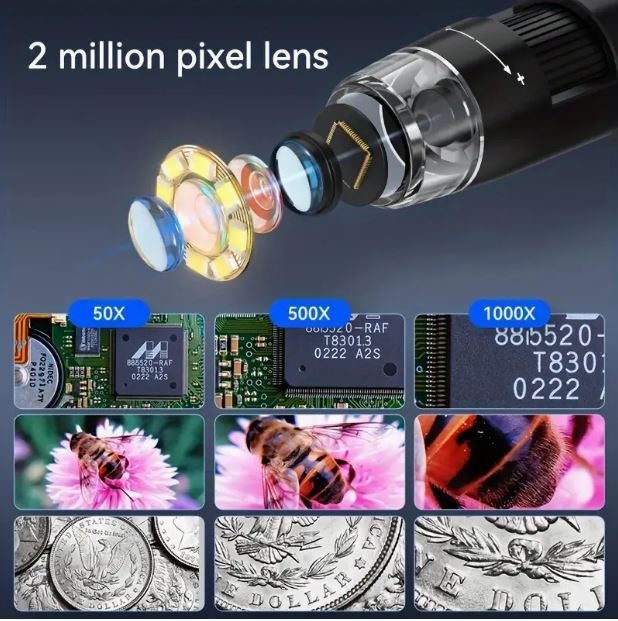 1000x Ruler Microscope 1000X Digital Microscope - Exact Computers & Home Entertainment ...